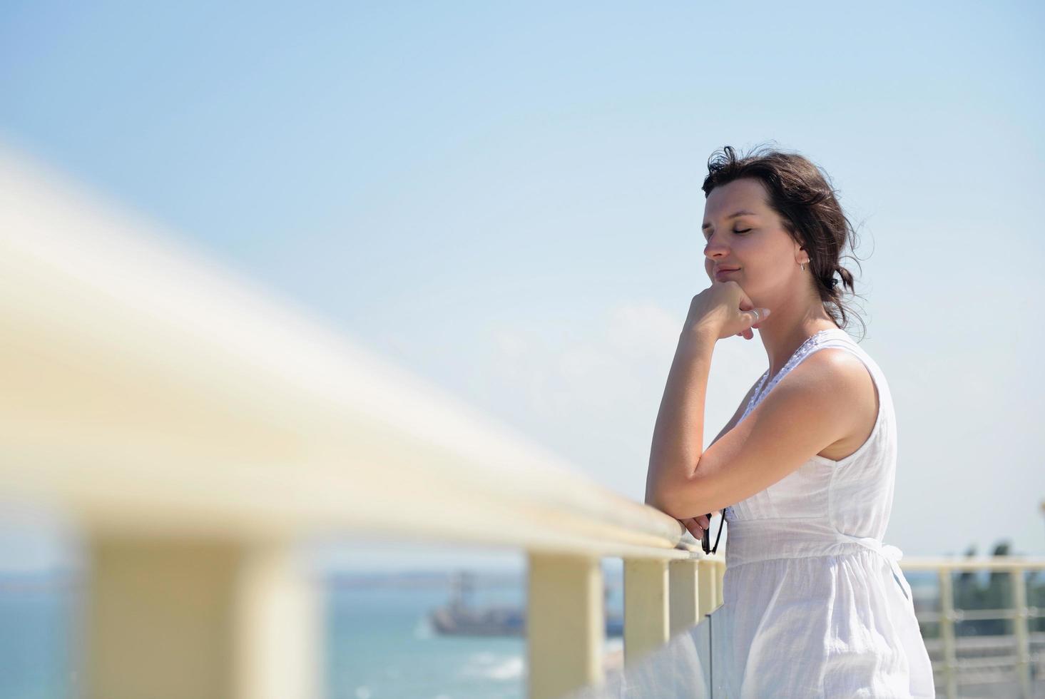 happy woman outdoor photo