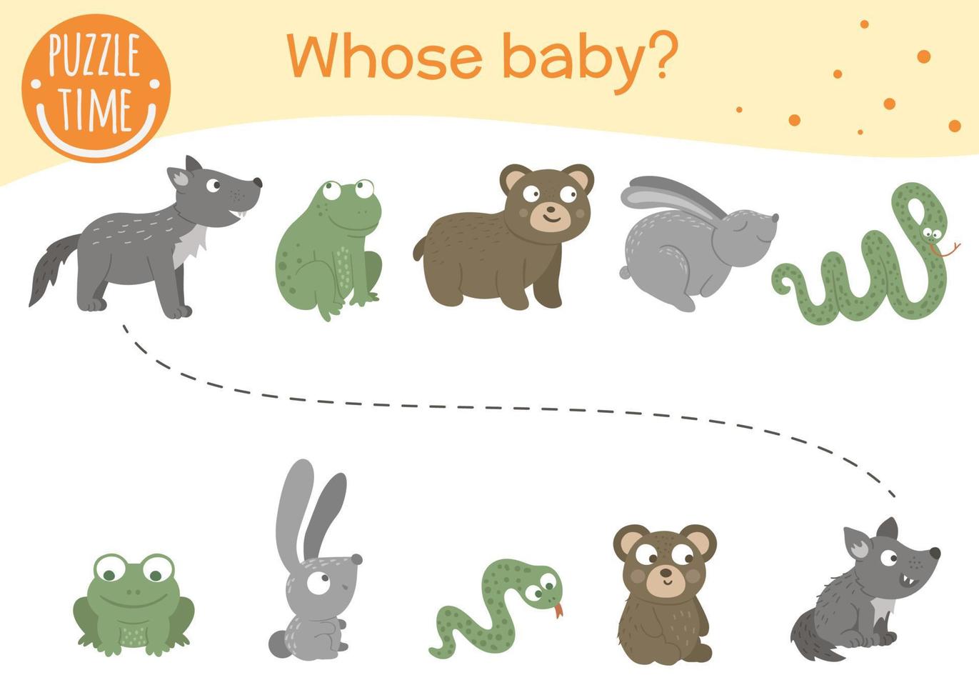 Whose baby matching activity for preschool children. Connect the animal with its baby. Funny woodland game for kids. Logical quiz worksheet. 11601958 Vector Art at Vecteezy Whose baby matching activity for preschool children. Connect the animal with its baby. Funny woodland game for kids. Logical quiz worksheet. 11601958 Vector Art at Vecteezy
