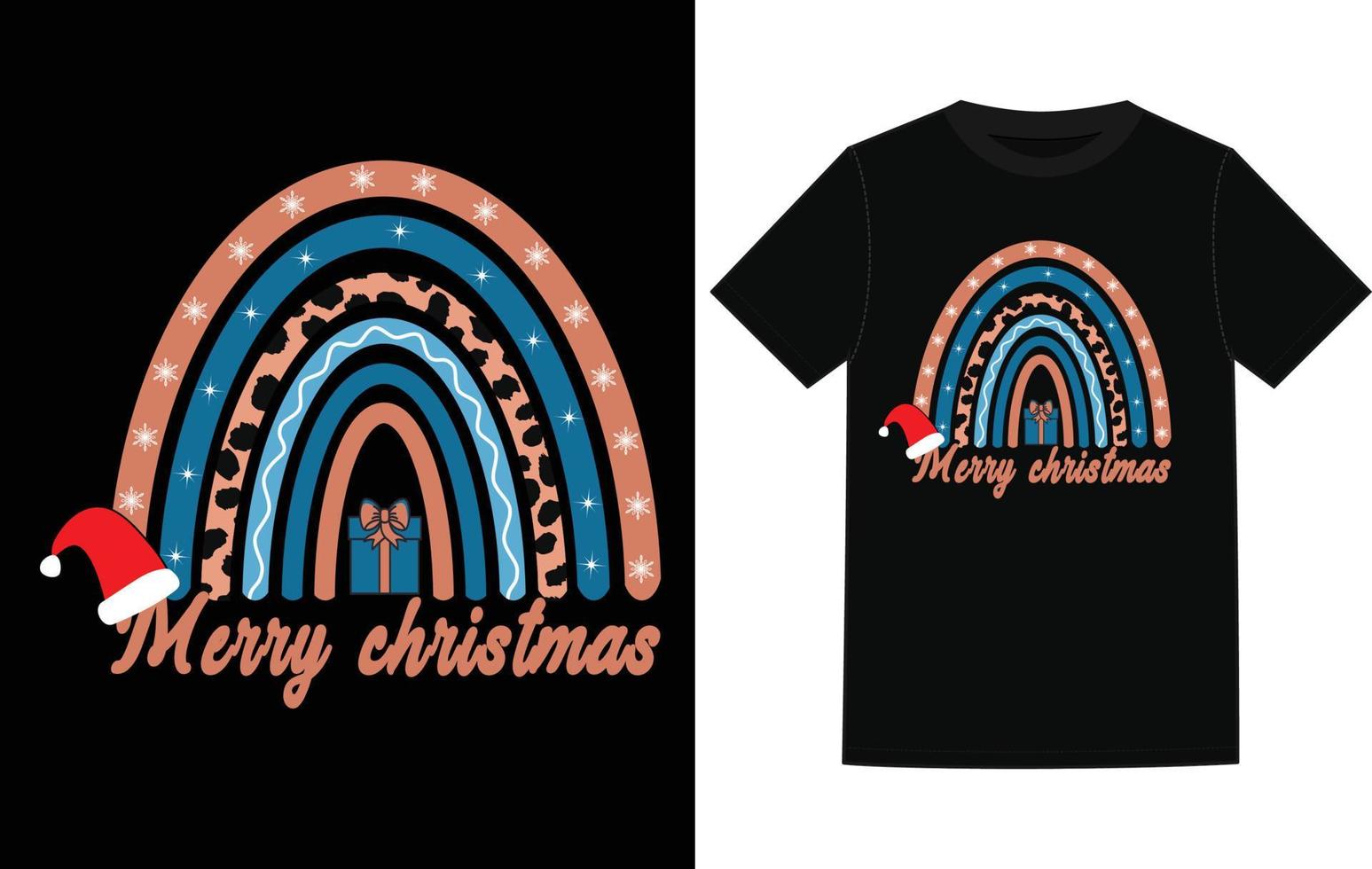 Christmas T-shirt Design vector