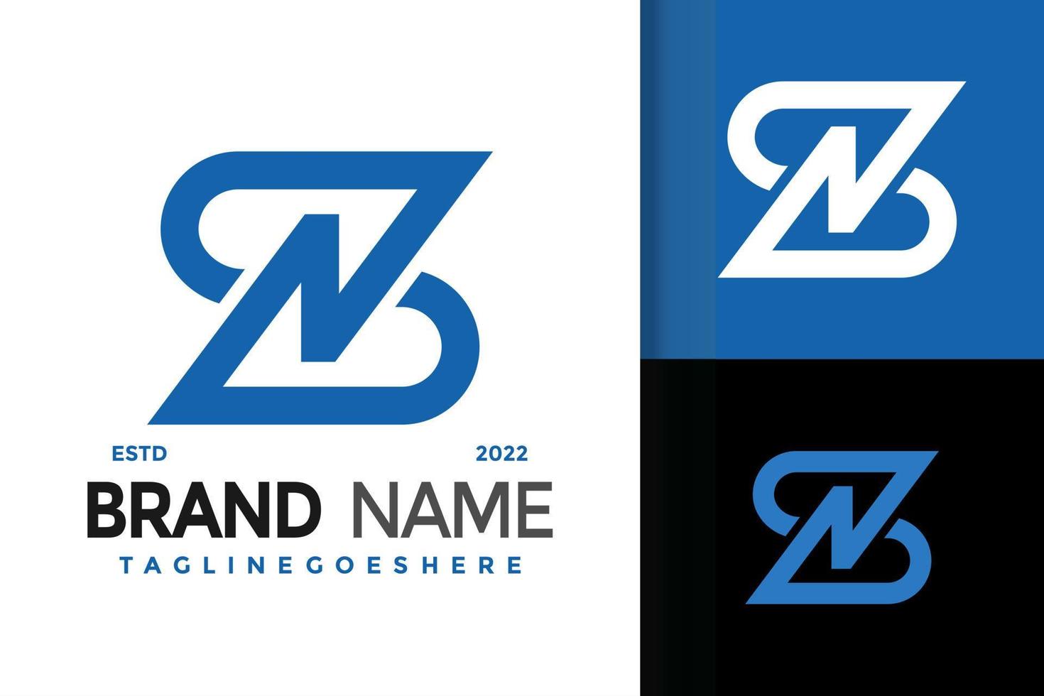 diseño de logotipo de letra sn o ns, vector de logotipos de identidad de marca, logotipo moderno, plantilla de ilustración vectorial de diseños de logotipos