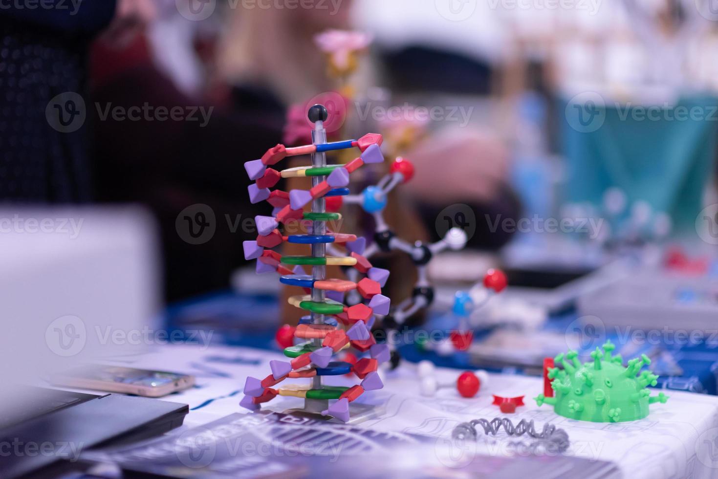 Abstract models printed by 3d printer photo
