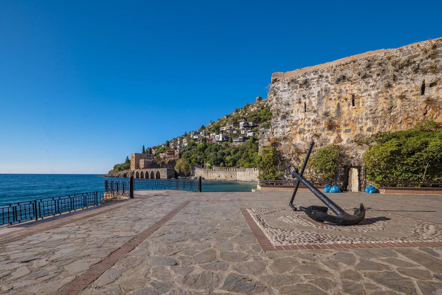 alanya 2022 antalya ciudad aérea con castillo y mar foto