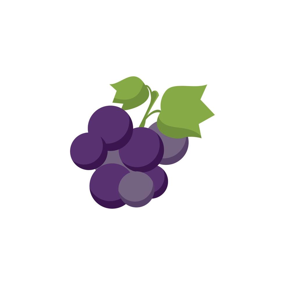 Vector stock grape simple illustration