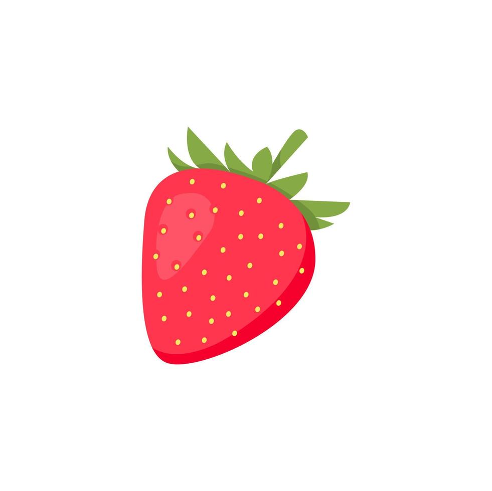 Vector stock strawberry simple illustration