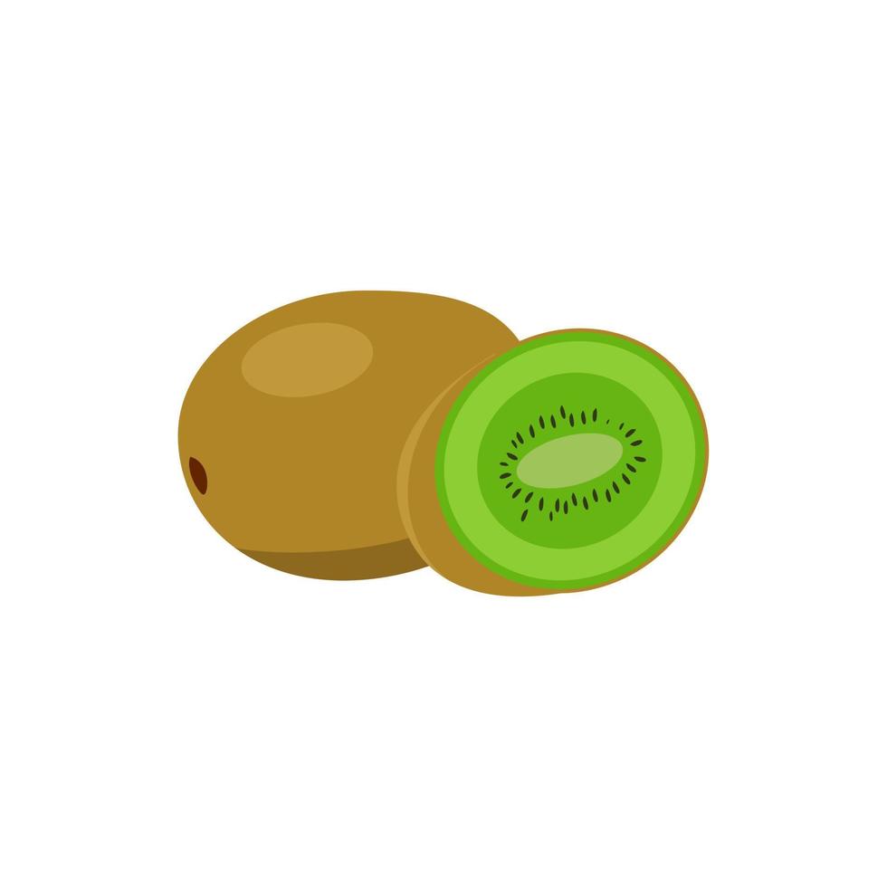 Vector stock kiwi simple illustration