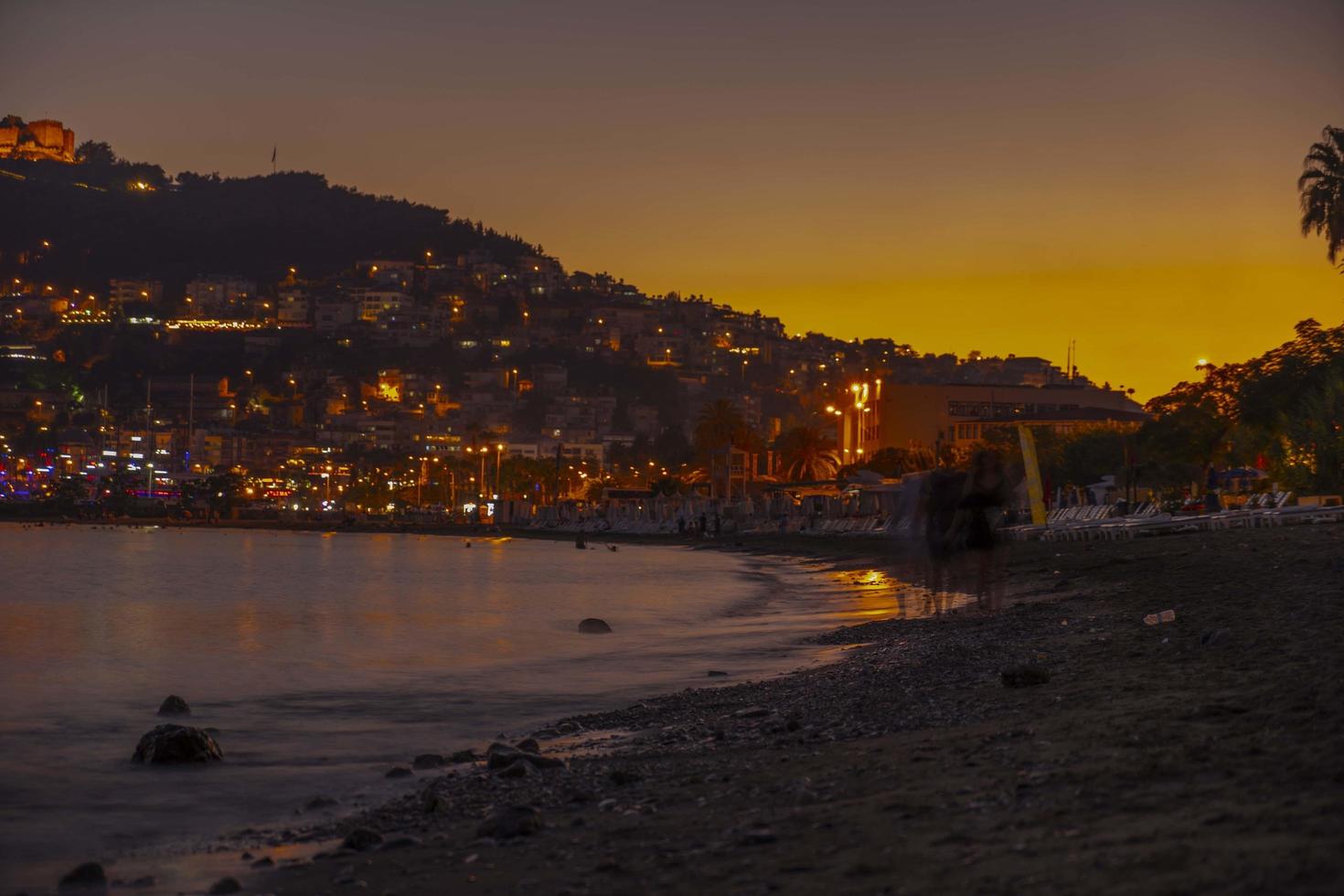 Alanya 2022 Antalya aerial city with beach and sea photo