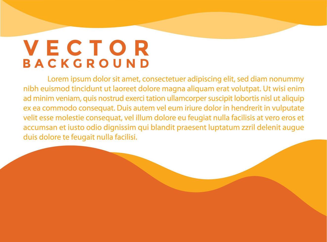 Orange background vector illustration lighting effect graphic for text and message board design infographic.