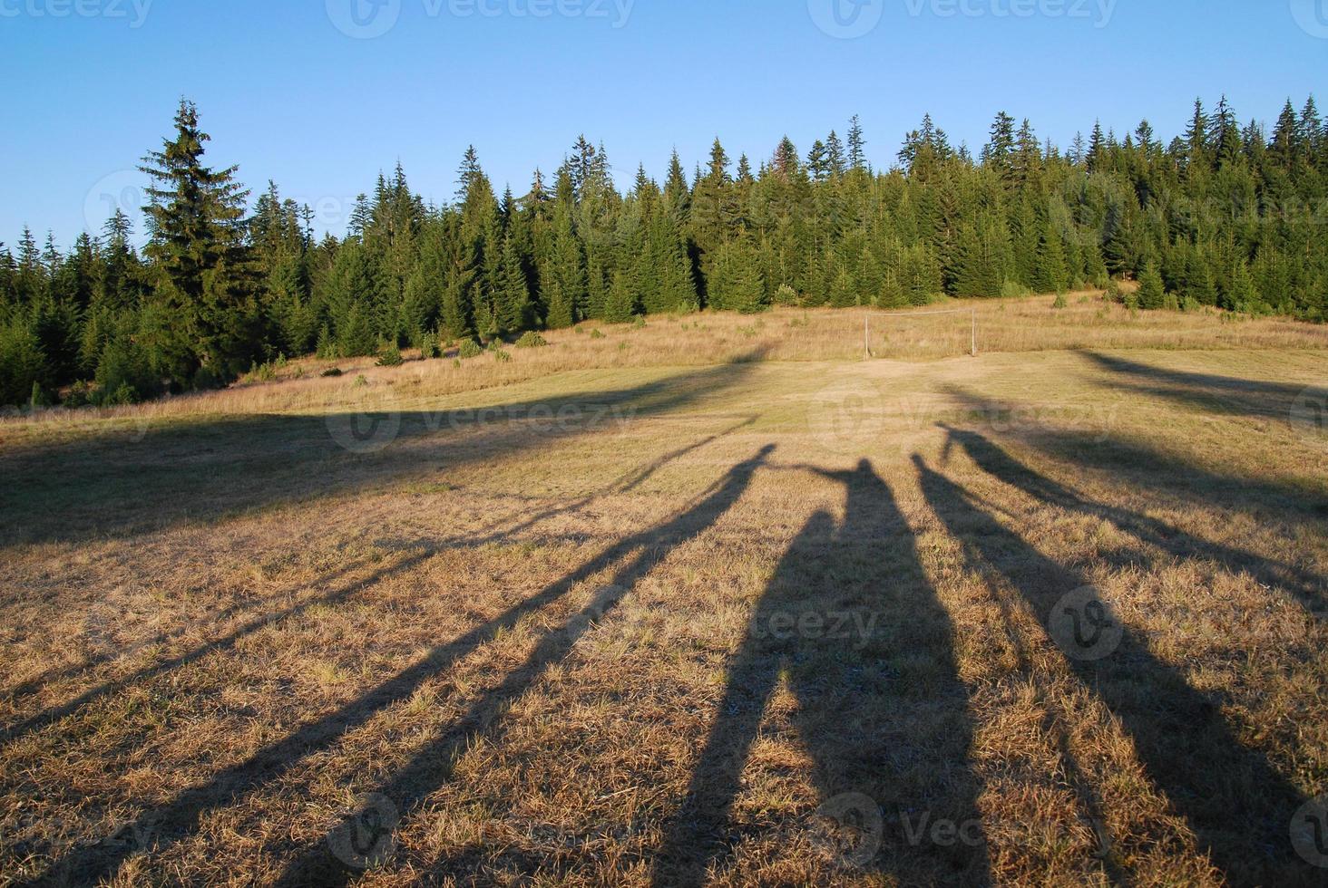 silueta de una familia foto