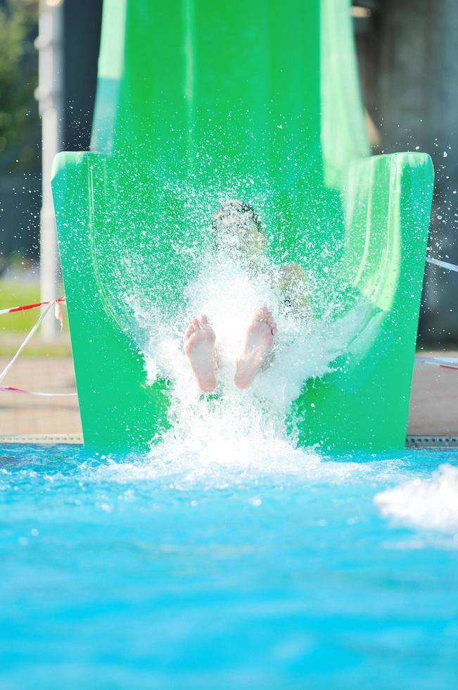 Swimmer in pool photo