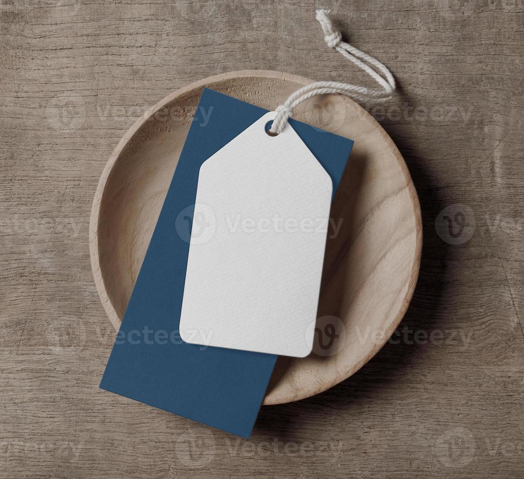 Label Tag mockup template photo