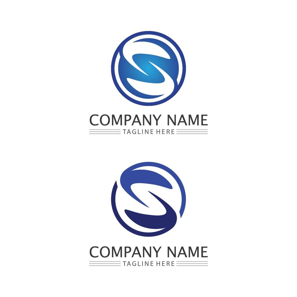 Business corporate S letter logo vector