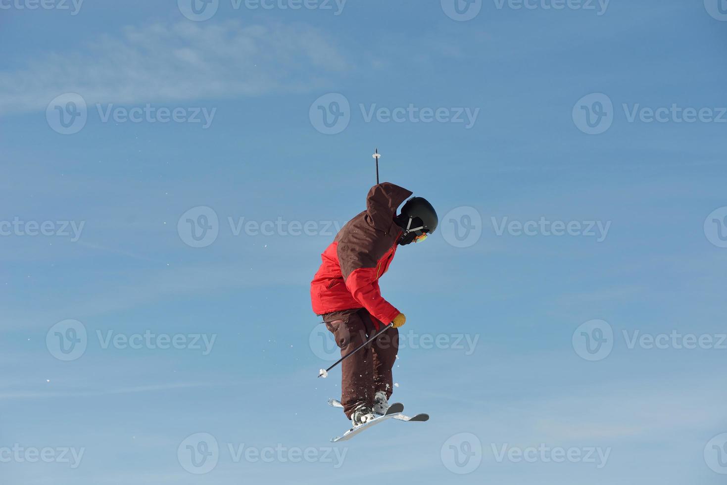 Ski jump view photo