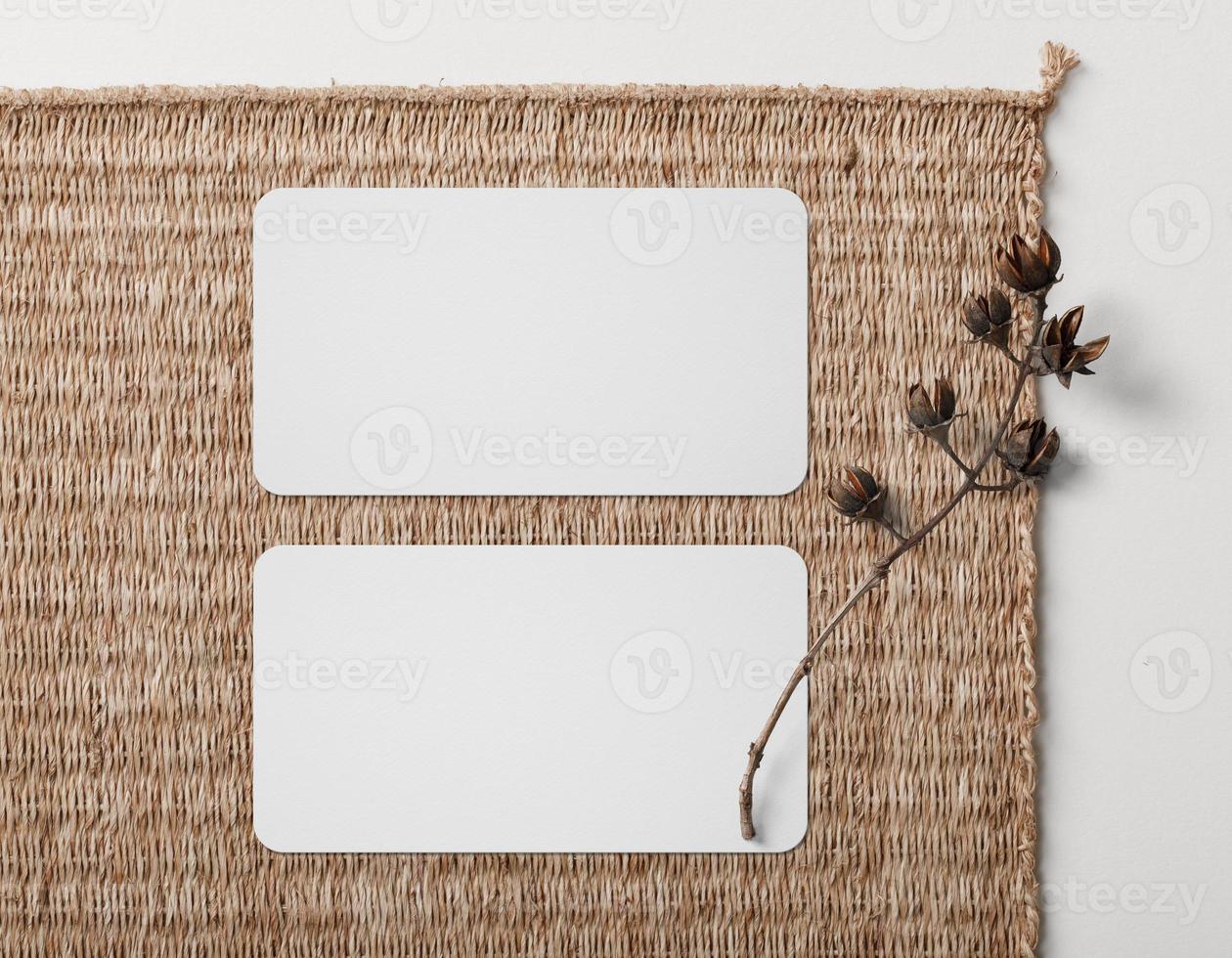 Minimal business card mockup photo