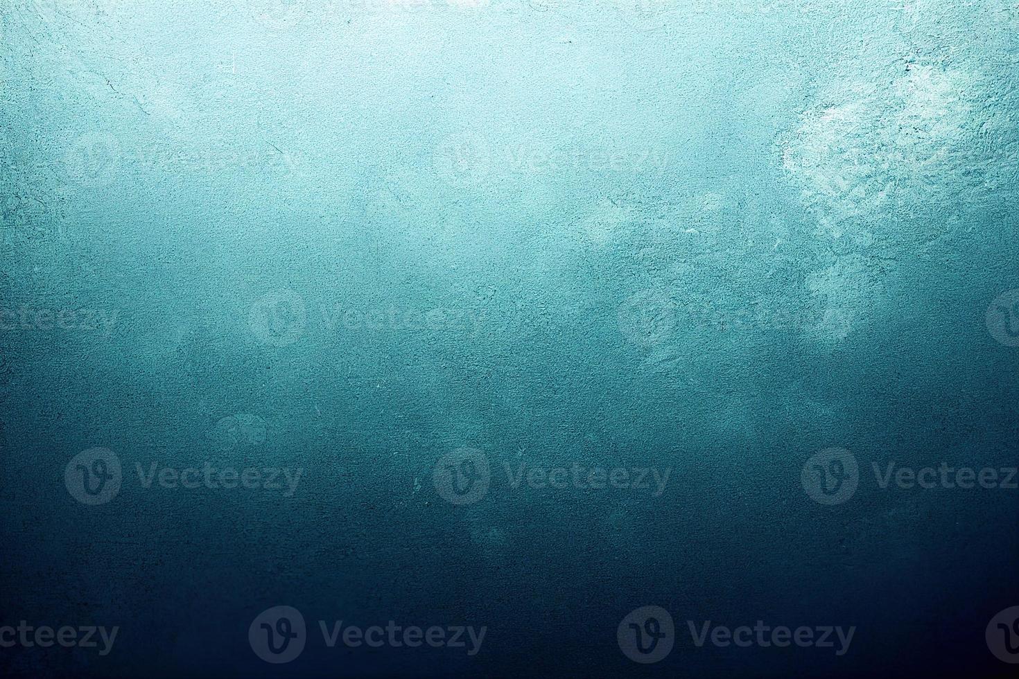 A computer generated illustration of a grunge wall surface texture background in blue, teal, turquoise colour. A.I. generated art. photo