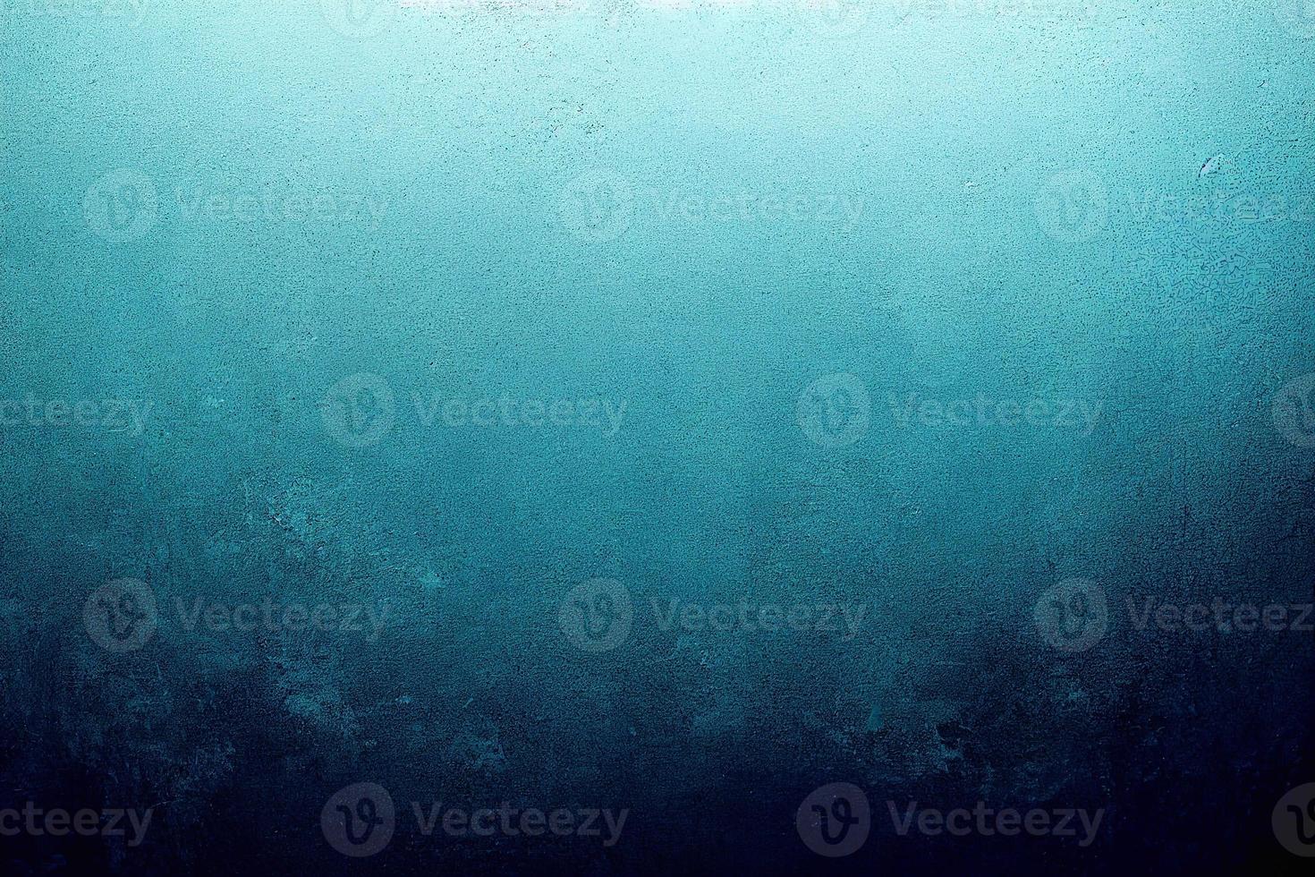 A computer generated illustration of a grunge wall surface texture background in blue, teal, turquoise colour. A.I. generated art. photo