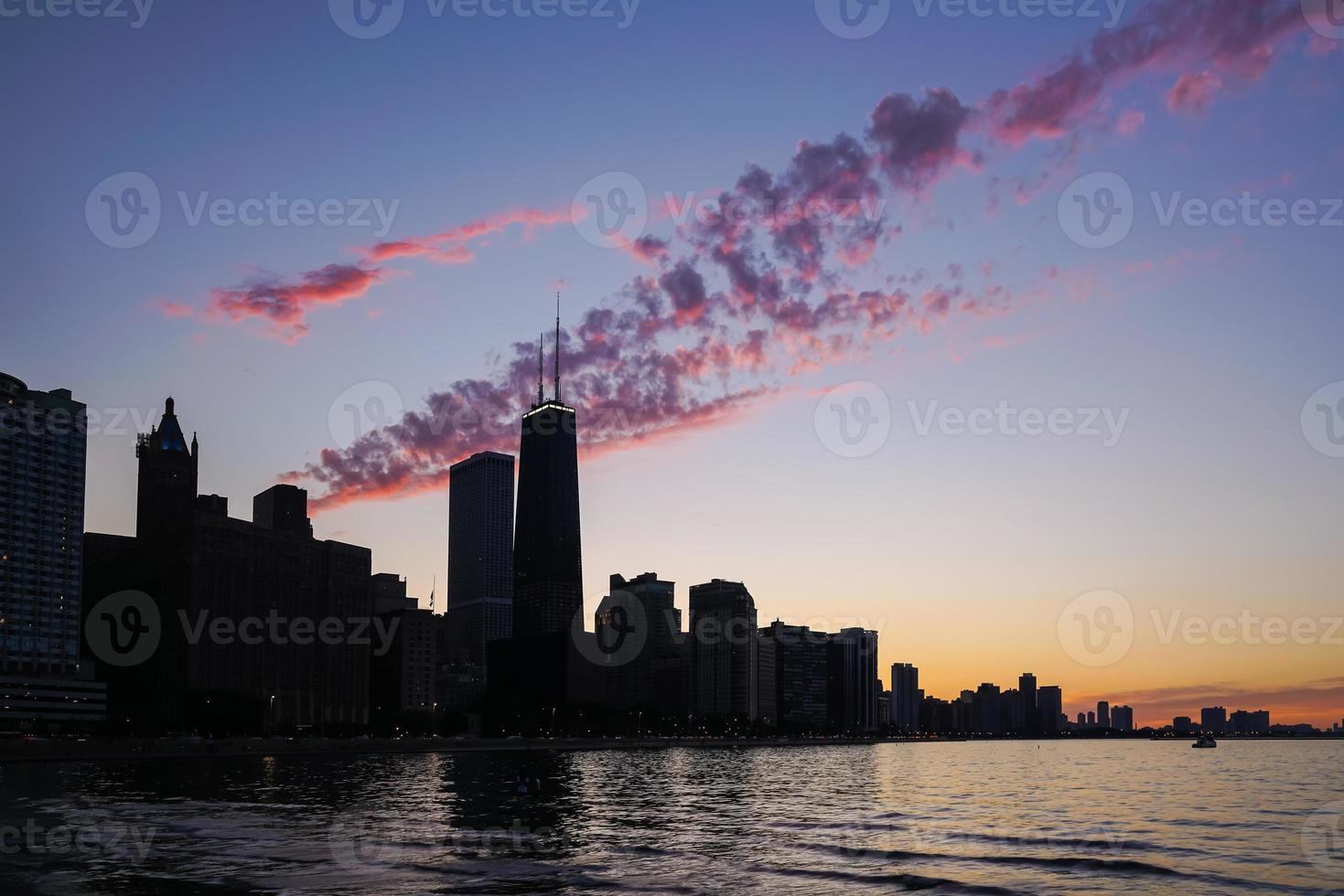 View of Chicago downtown skyline photo