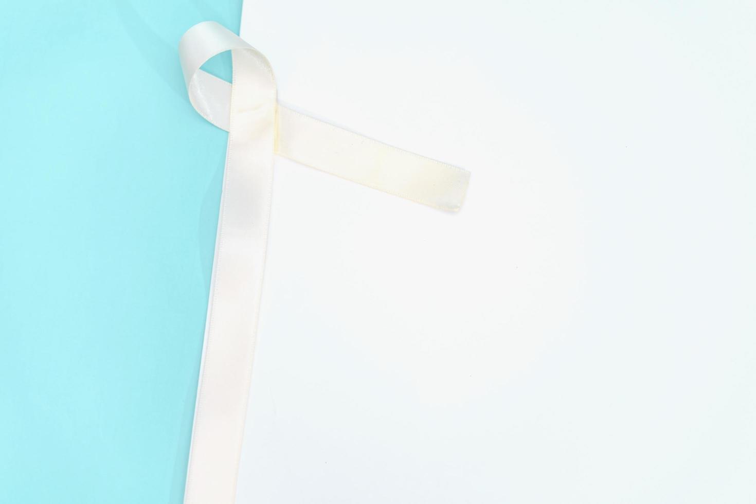 lung cancer awareness month with white ribbon. Healthcare and medicine concept. photo