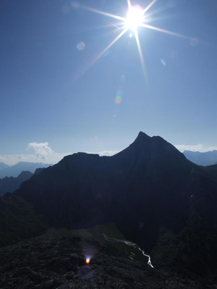 peak of Grosser Hundstod at Berchtesgaden national park, Bavaria, Germany photo