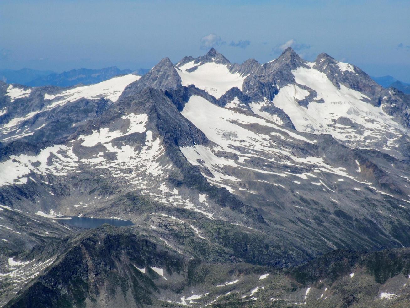 peak of Reichenspitz at Zillertal alps, Austria photo