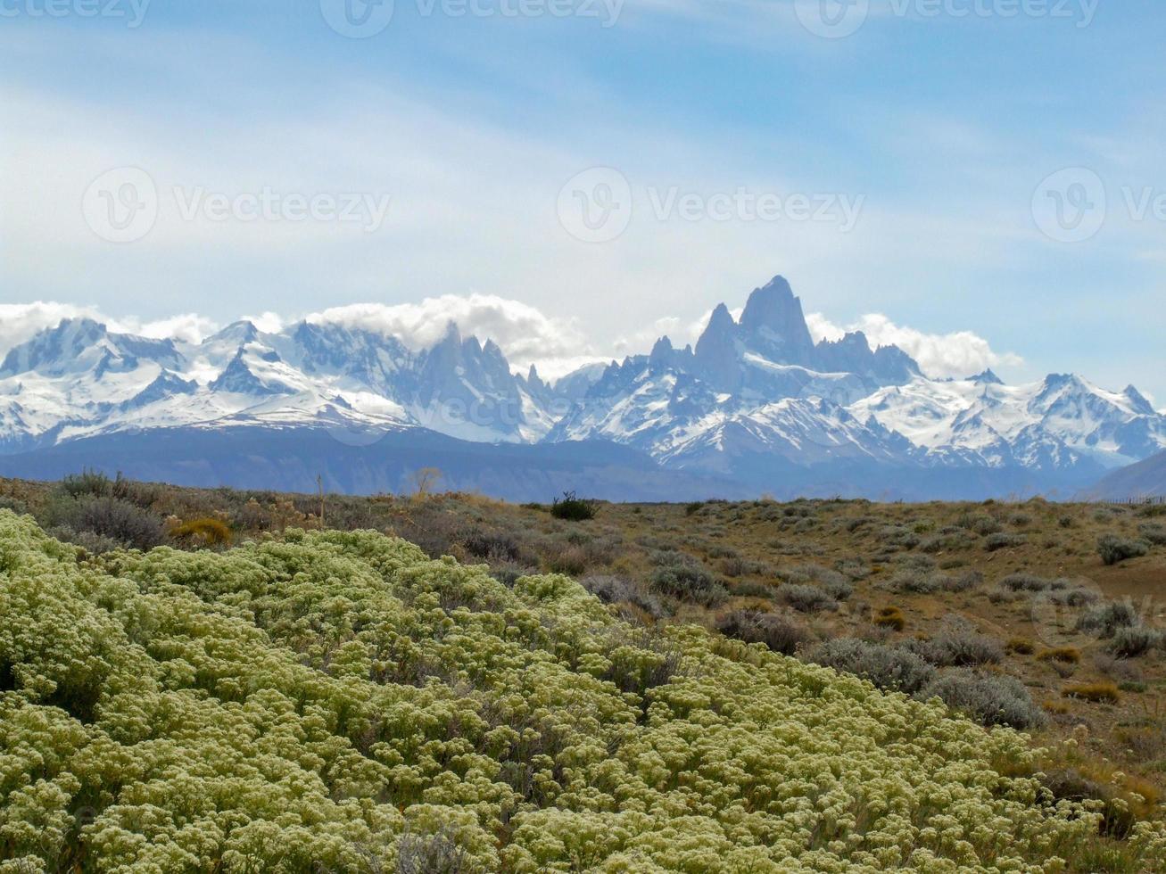 monte fitz roy en el parque nacional los glaciares, argentina, patagonia foto