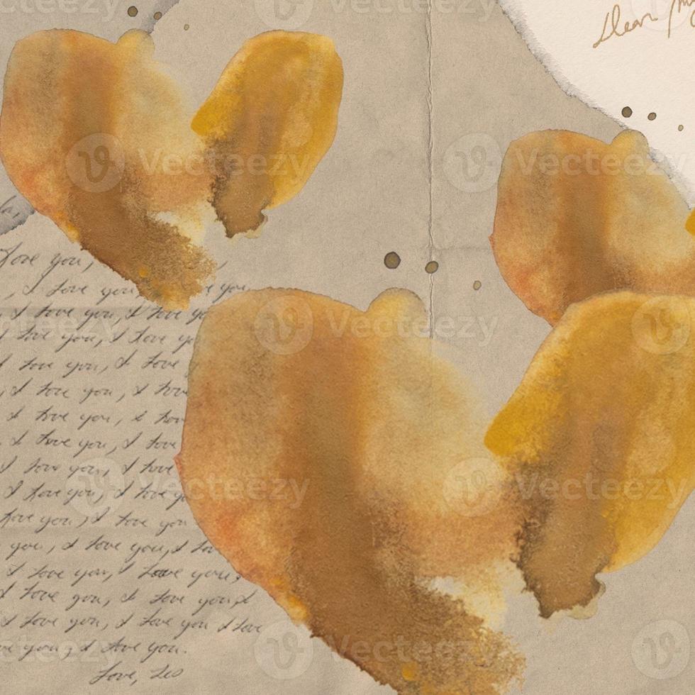 Coffee Stain on Vintage Backgrounds photo