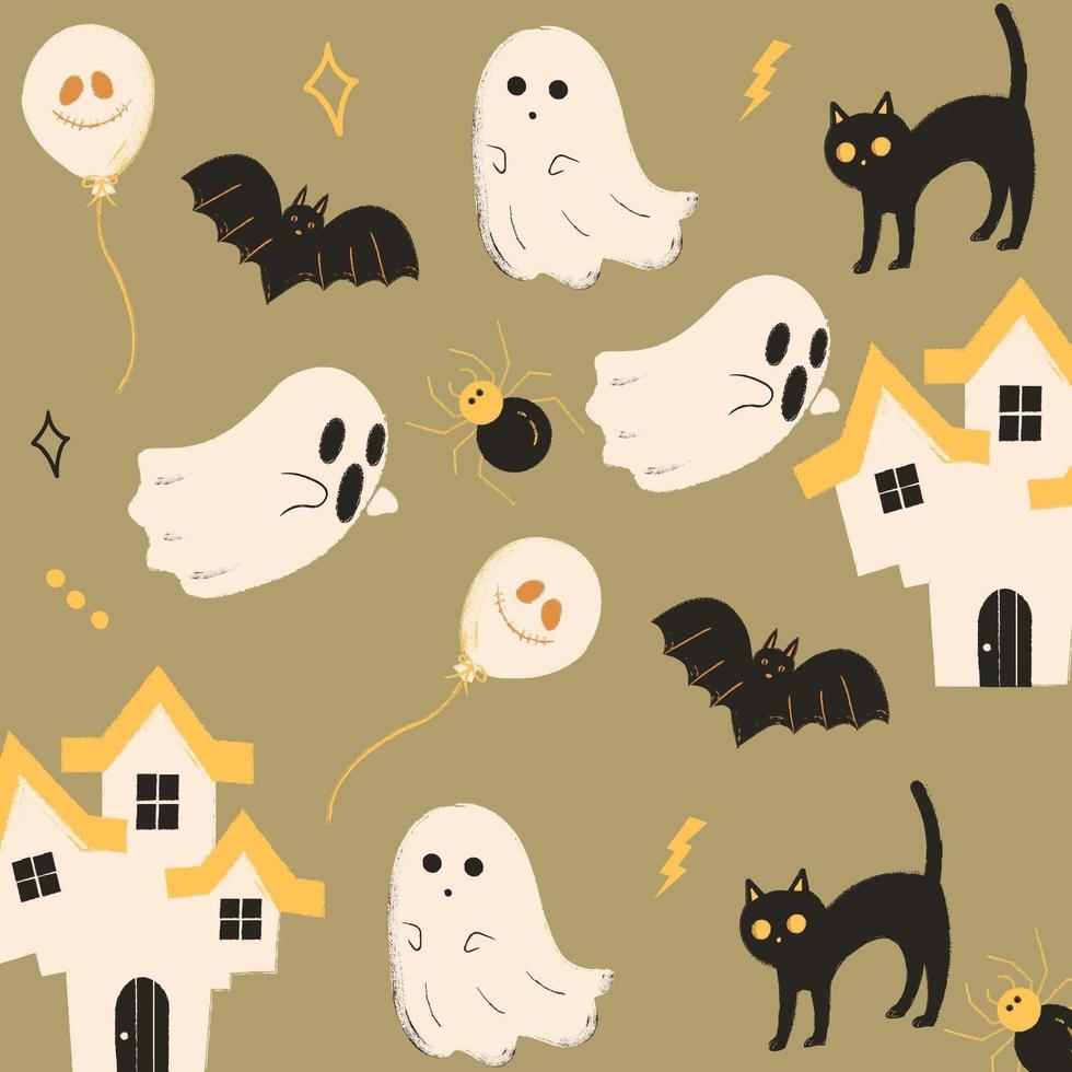 Cute Halloween Ghost Background photo