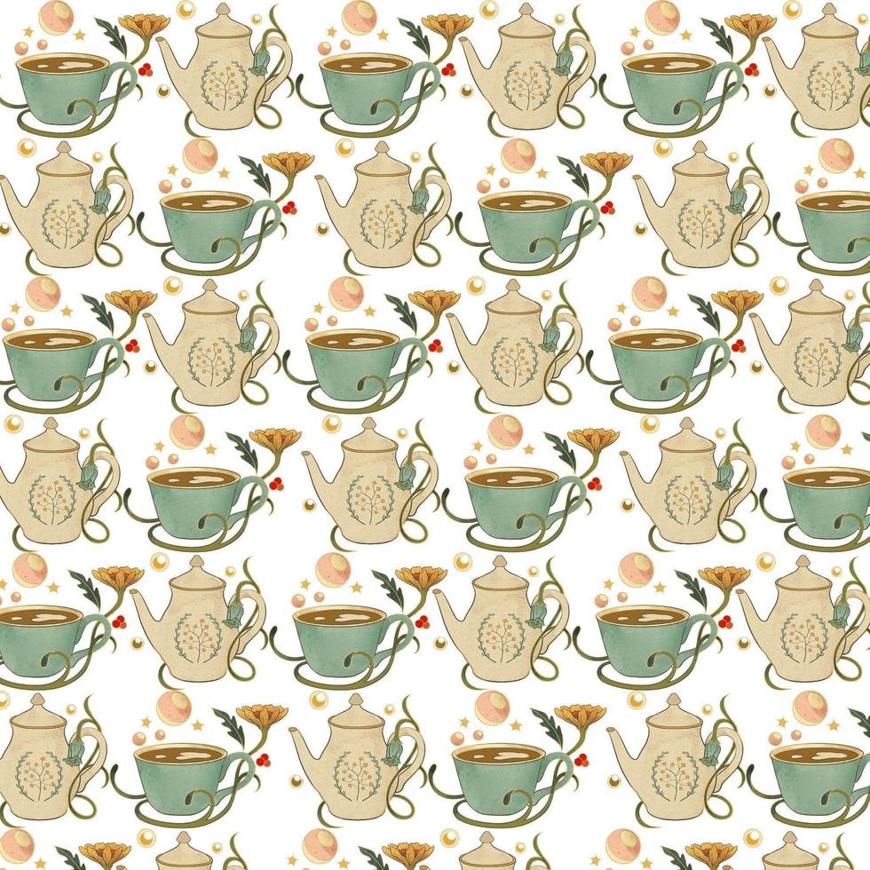 Coffee Seamless Pattern photo