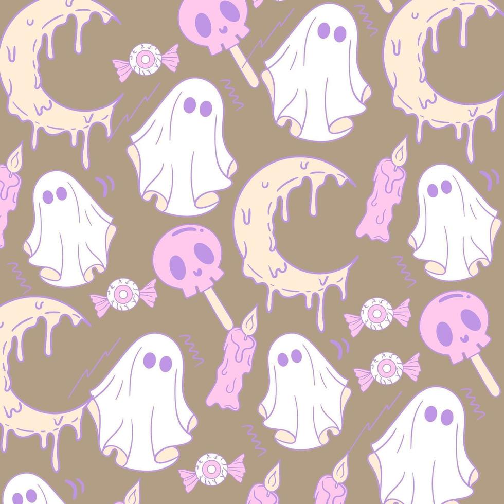Cute Halloween Ghost Background photo