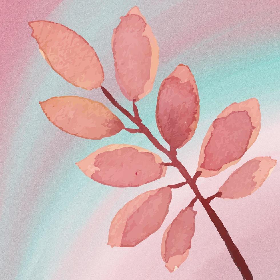 Watercolor Flowers With Watercolor Background photo