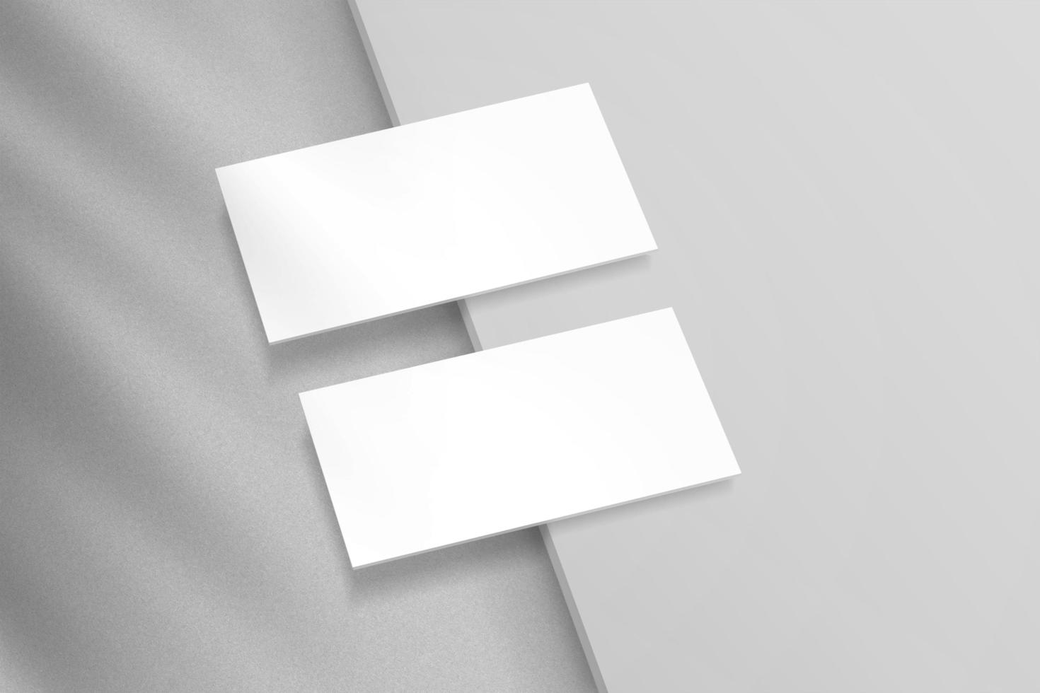 Modern business card mockup template with clipping path. Mock-up design for presentation branding, corporate identity, advertising, personal, stationery, graphic designers presentations. 3d Rendering. photo