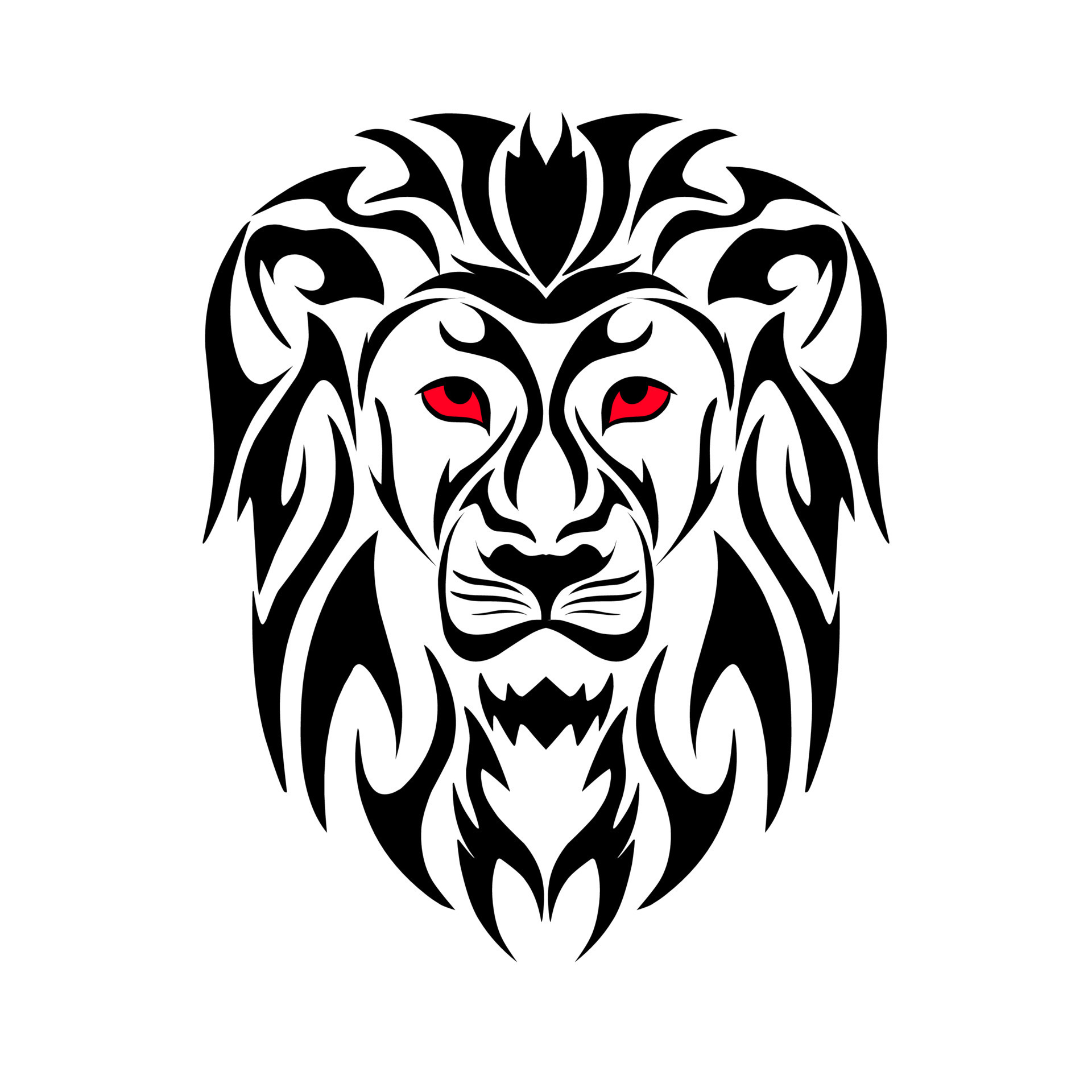 tribal art lion