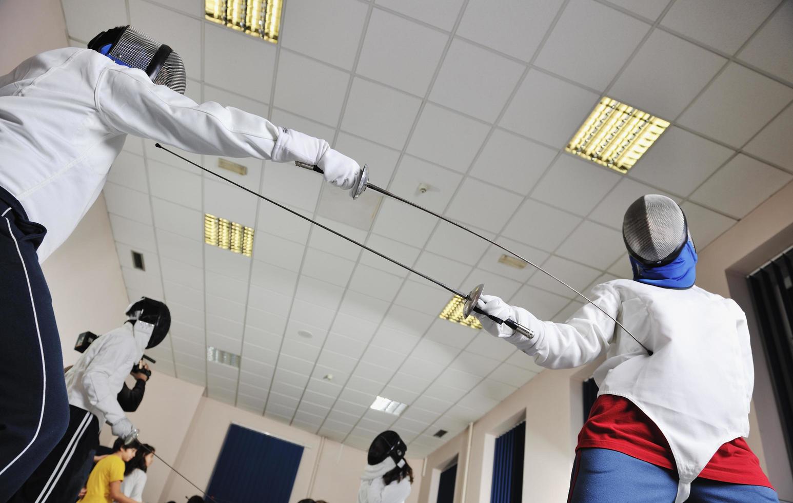 sword sport athlete portrait at training photo