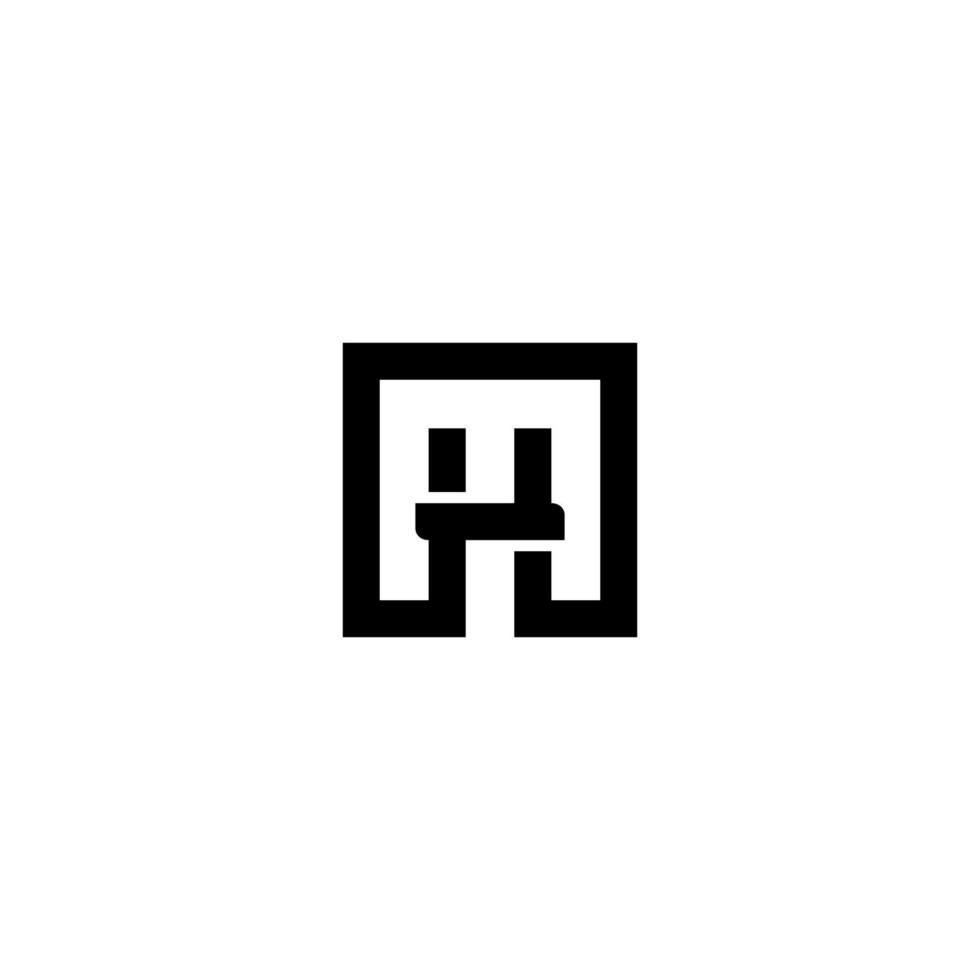 Logo HM Letter Design Monogra... vector