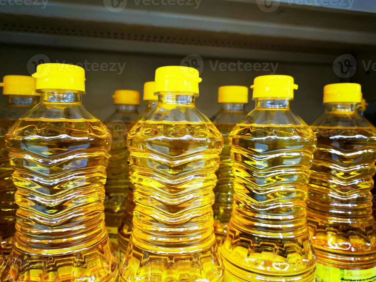 Palm oil in bottles photo