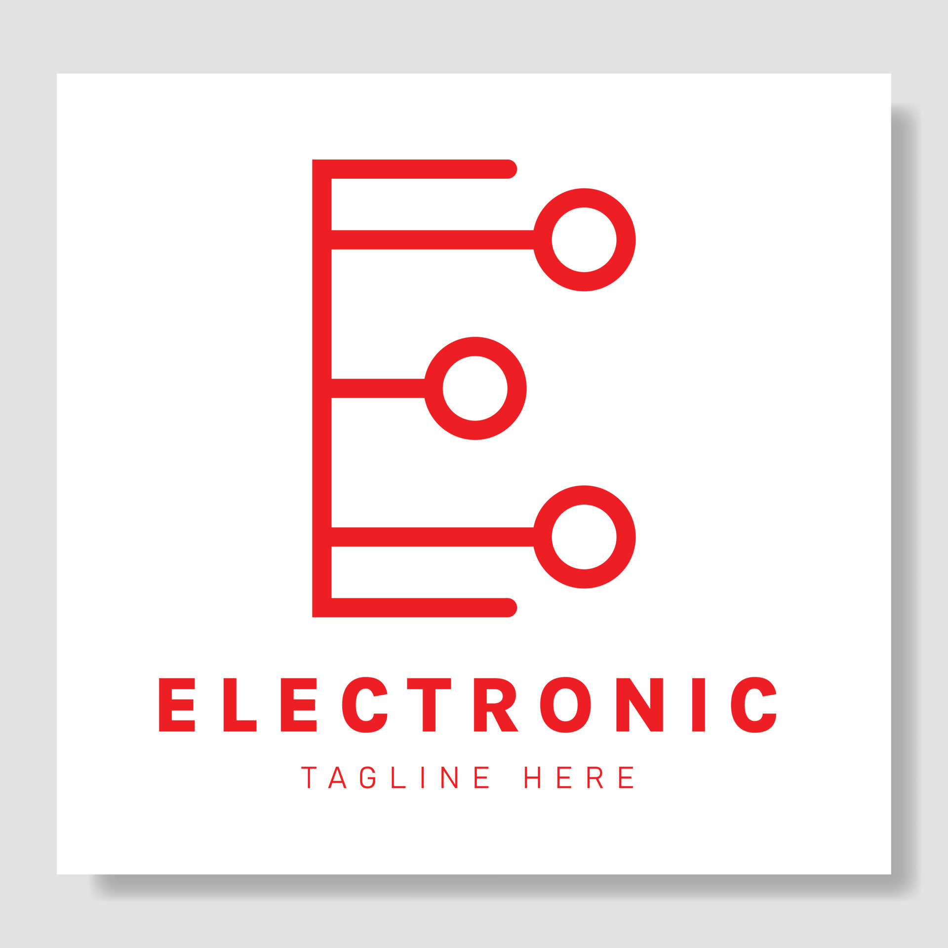 Abstract Letter E Logo Design For Electronic Company Vector Dot letter-e-logo-real-company-real-logo-logos-and-types-lettermark-e