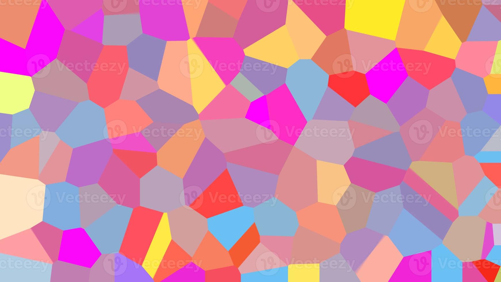 Polygonal texture of their polygons of different colors. Background is cheerful shades. photo