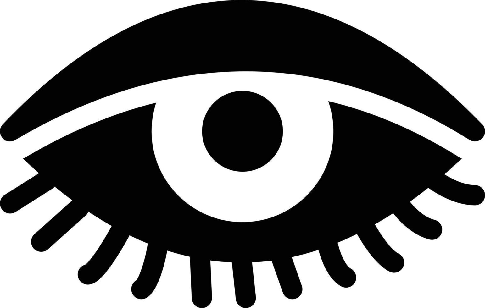 ilustración de vector de ojo en un fondo. símbolos de calidad premium. iconos vectoriales para concepto y diseño gráfico.