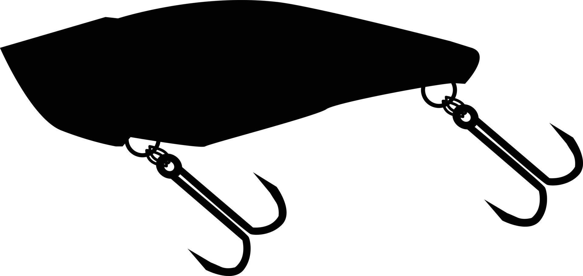 Fishing hooks icon on white background. Fishing lures sign. Fishing tackle symbol. flat style. vector