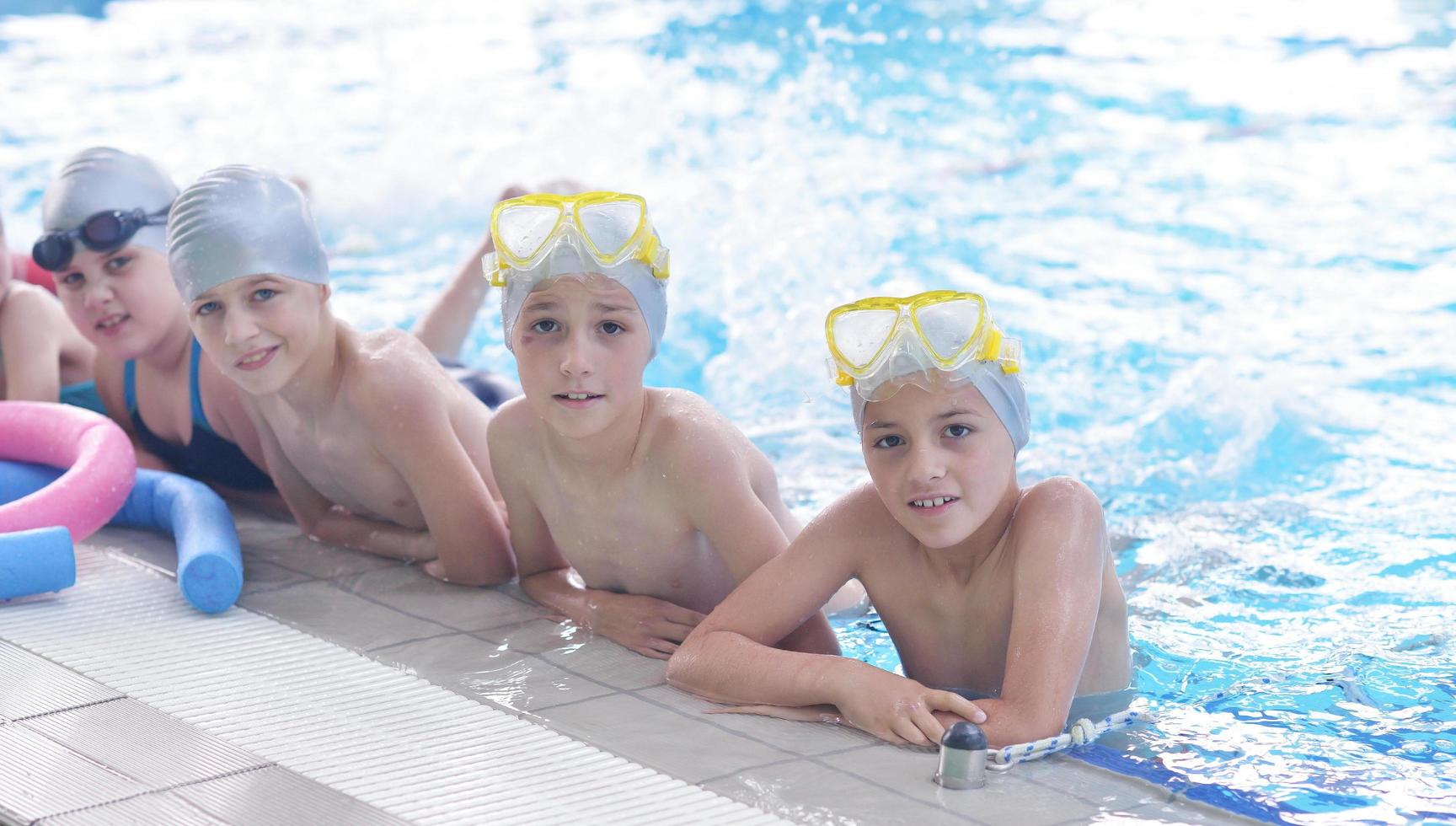 vista de la clase de natación foto