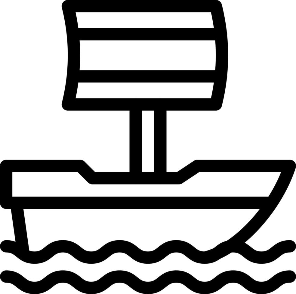 ilustración de vector de barco en un fondo. símbolos de calidad premium. iconos vectoriales para concepto y diseño gráfico.