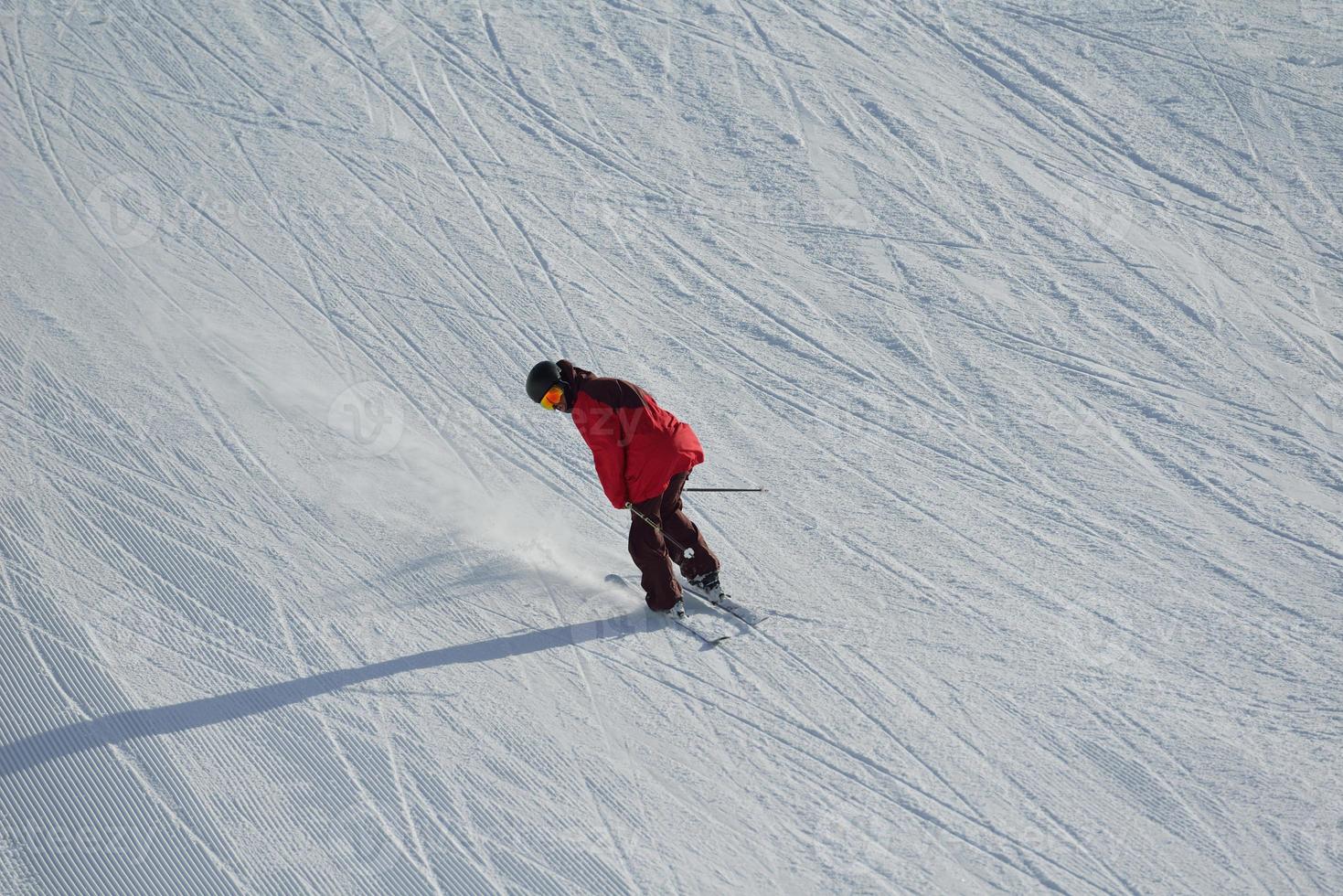 Ski jump view photo