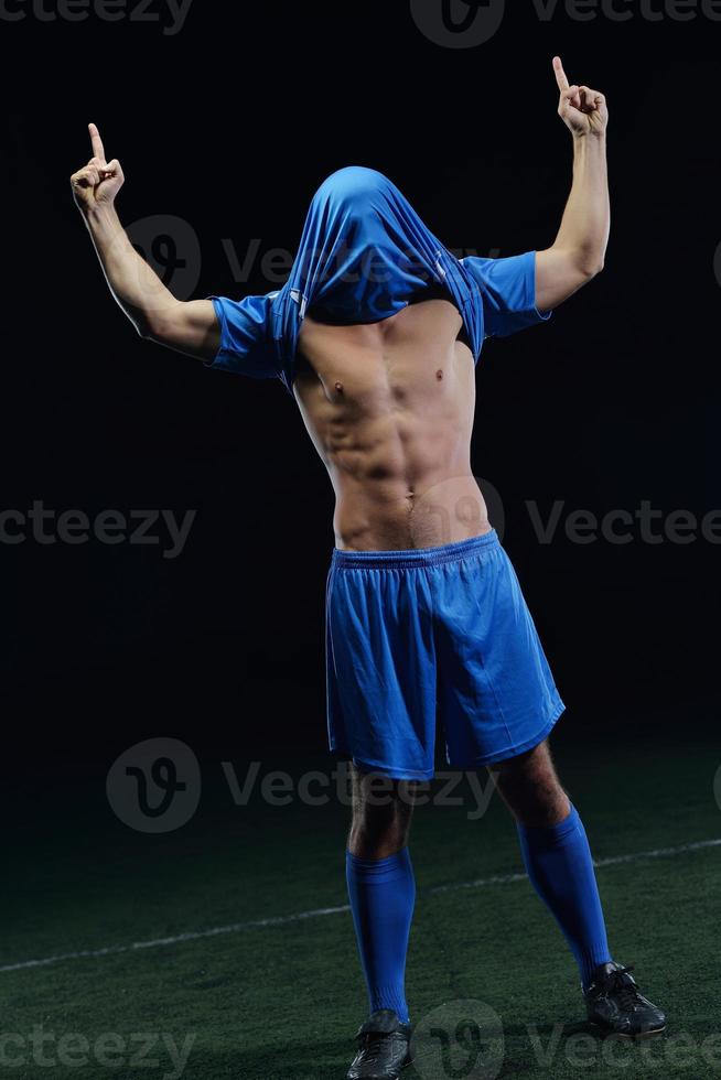 Soccer player view photo