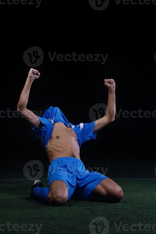Soccer player view photo