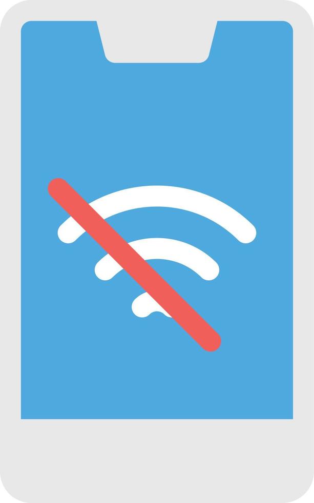 no hay ilustración de vector wifi en un fondo. símbolos de calidad premium. iconos vectoriales para concepto y diseño gráfico.