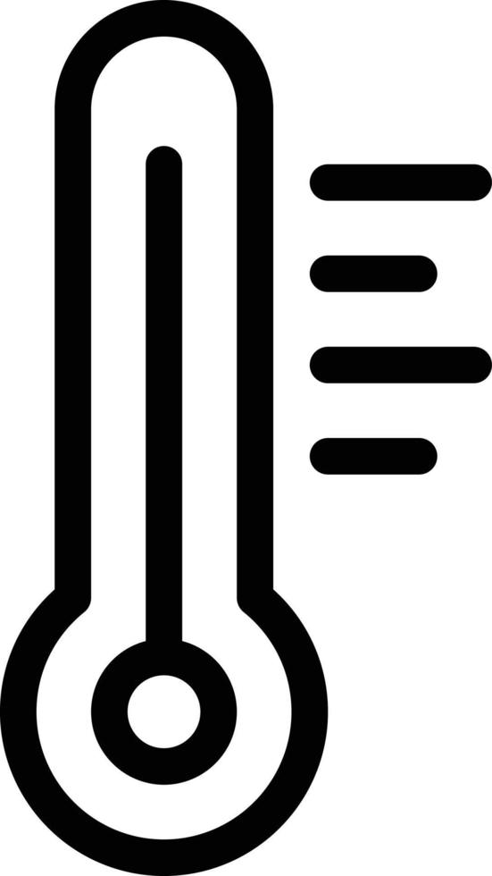 ilustración de vector de temperatura en un fondo. símbolos de calidad premium. iconos vectoriales para concepto y diseño gráfico.