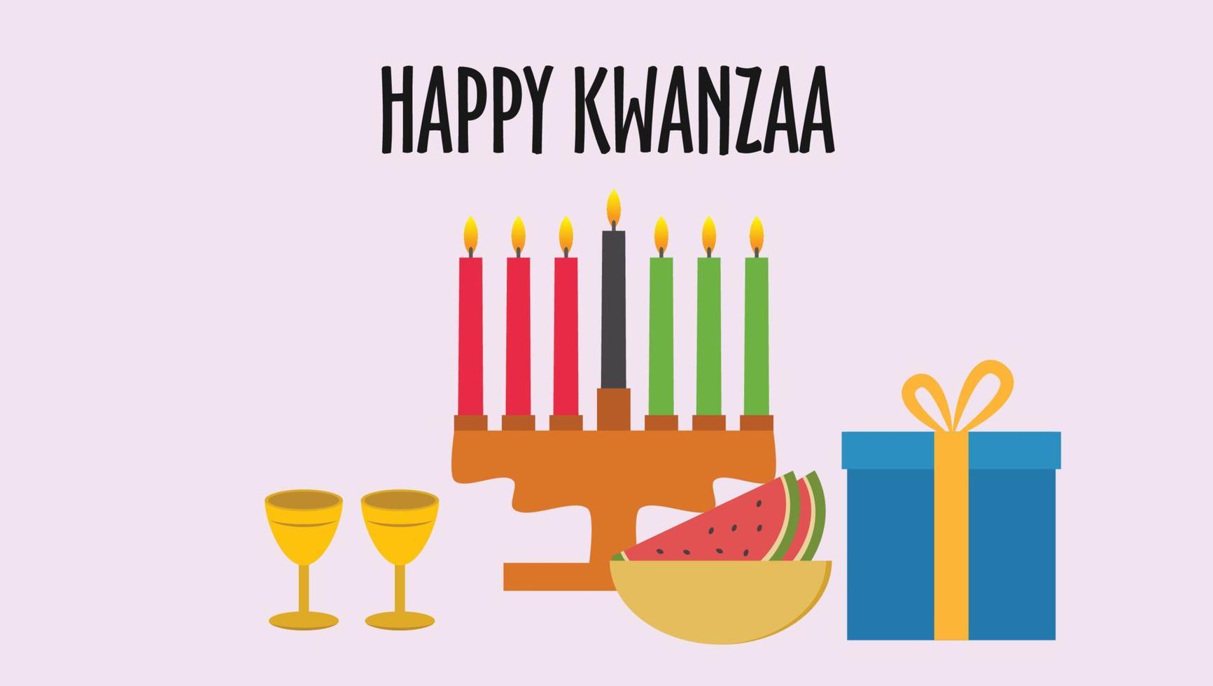 Happy Kwanzaa Pro Vector
