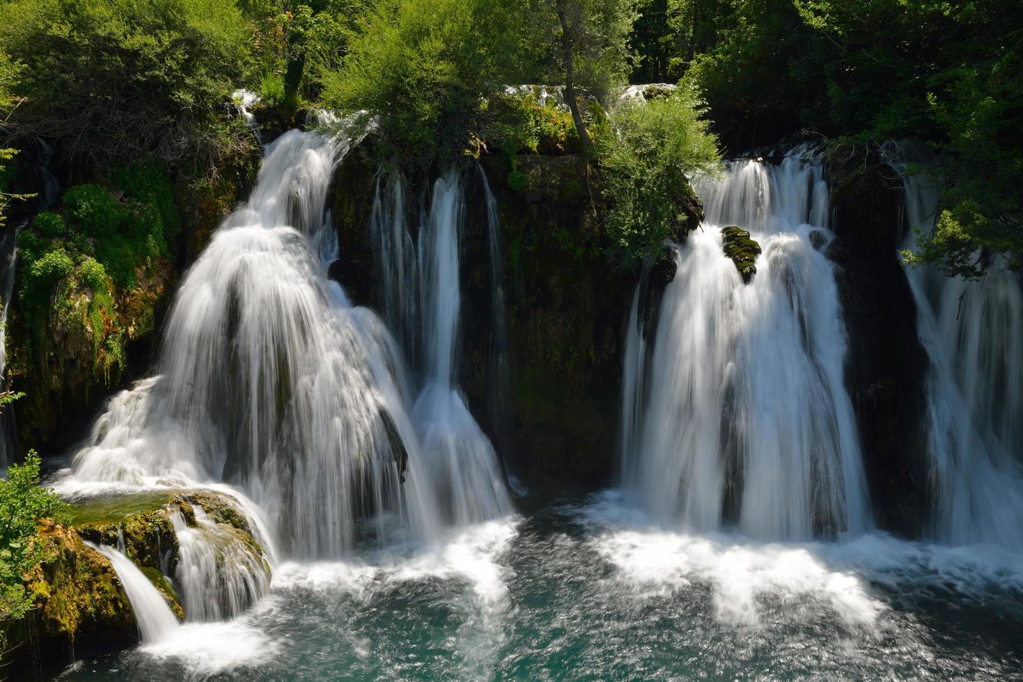 View of a waterfall photo
