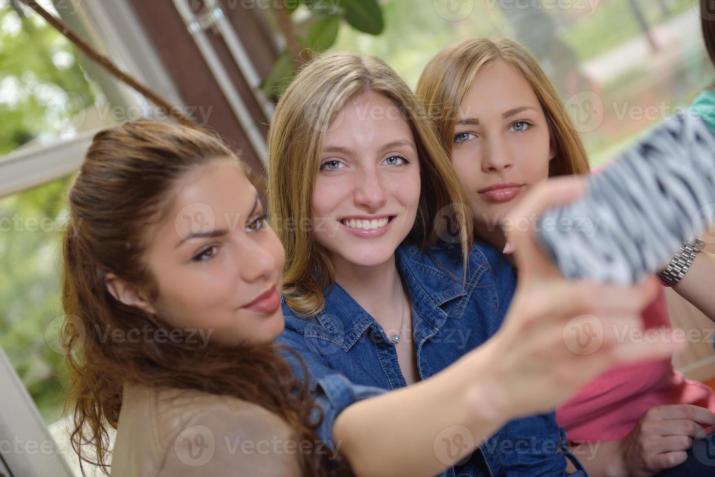 teens group in school photo