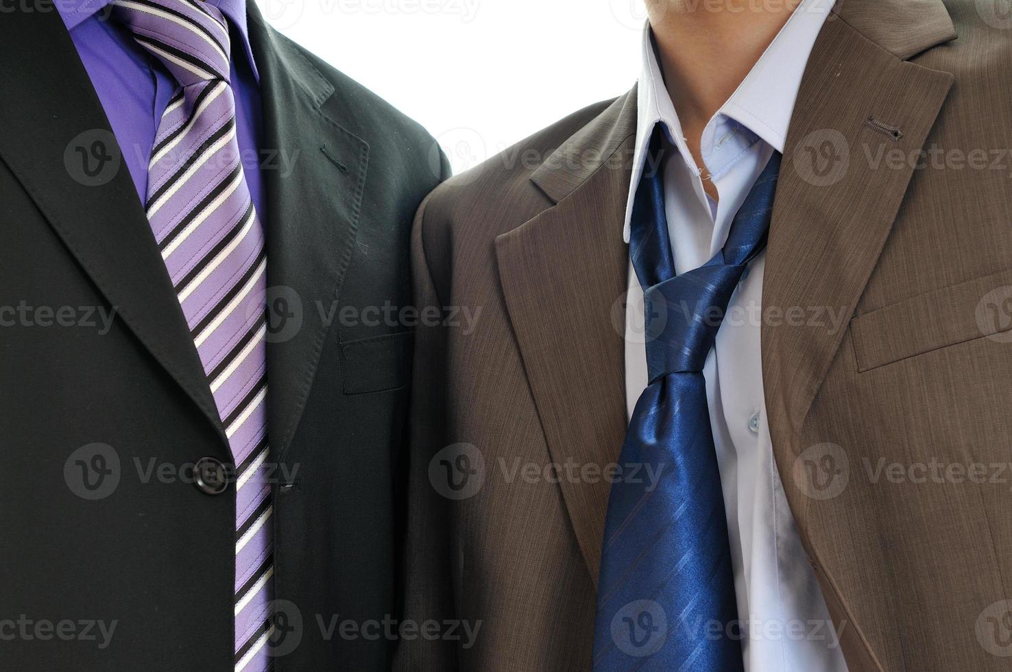 hombre de negocios en blanco foto