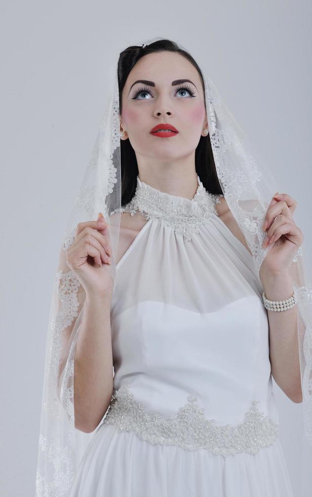 beautiful bride portrait photo